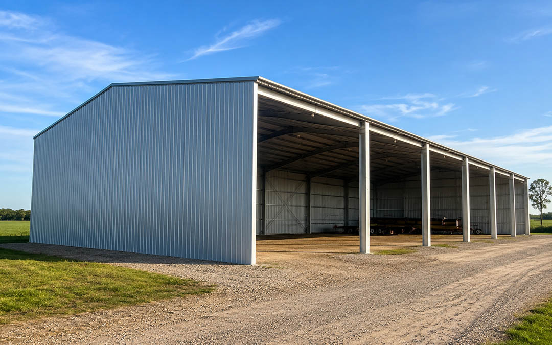 30x60 Large-Capacity Steel Hay Barn
