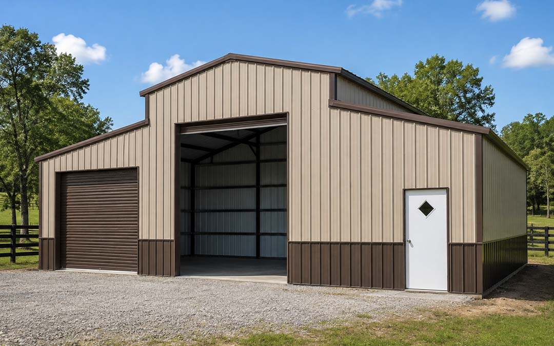 36x20x12 Drop Down Roof Barn