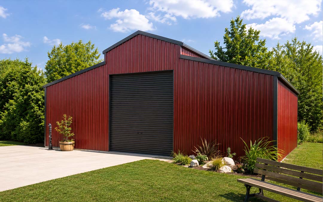 42x35 Traditional Red Barn