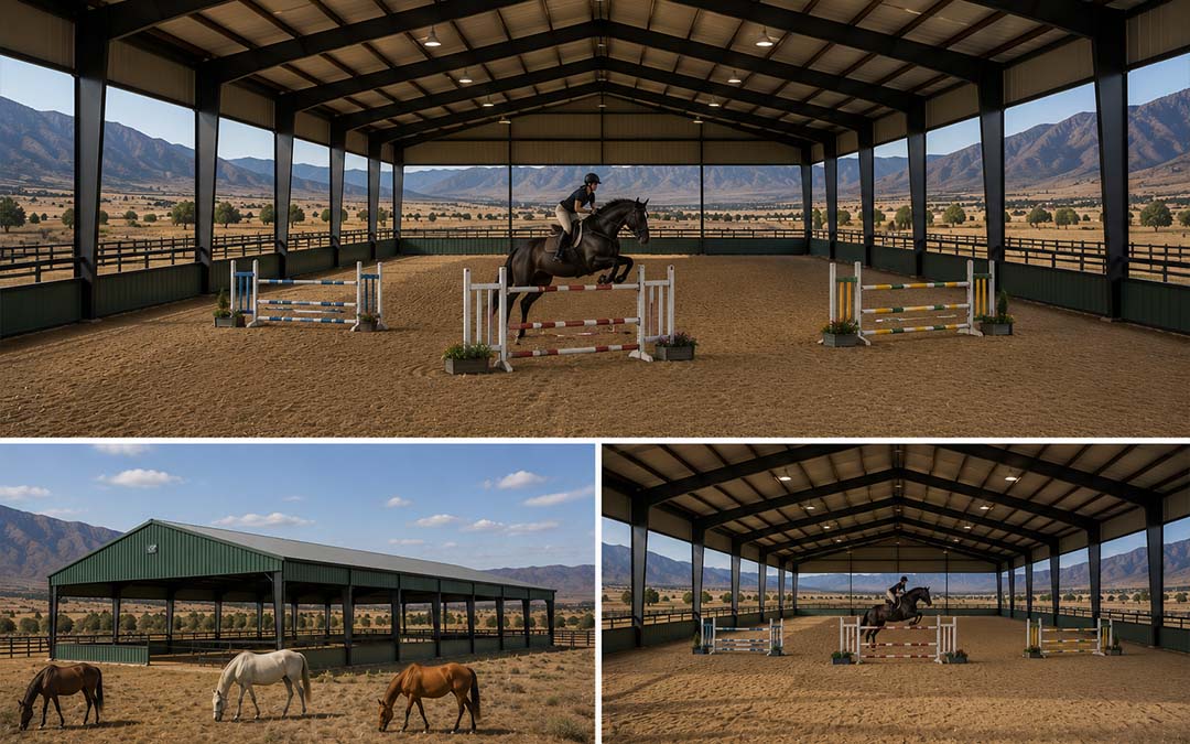80x100 Covered Riding Arena