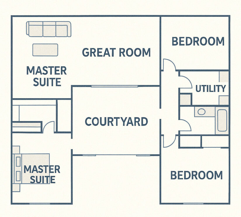 L-Shaped or U-Shaped Barndo Designs