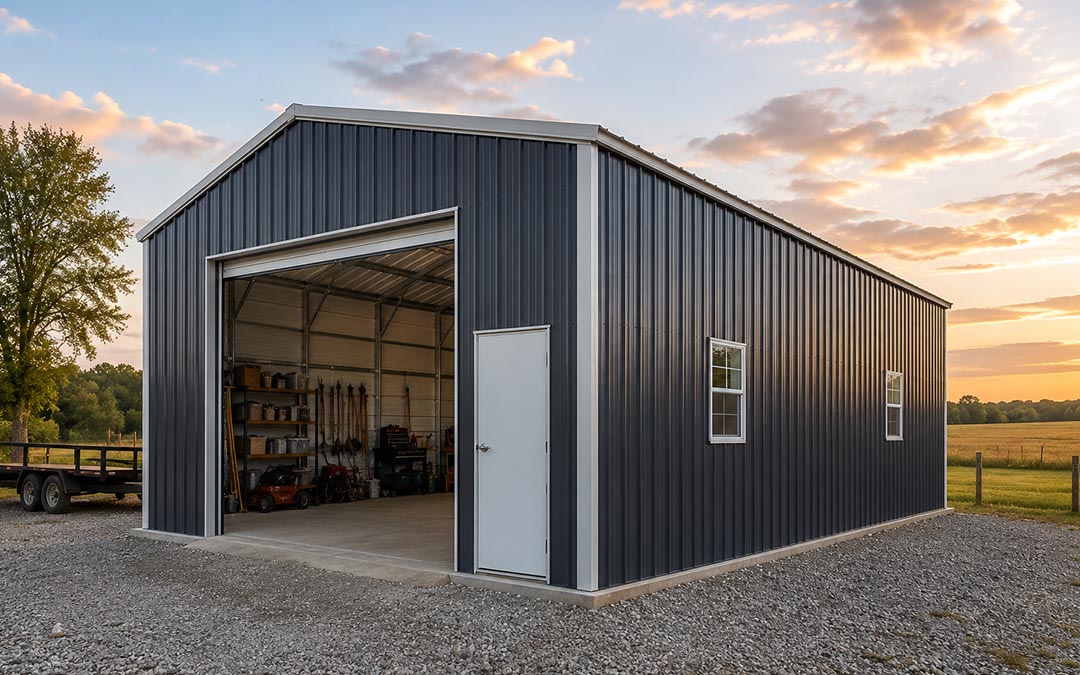 14x30 Metal Utility Shop