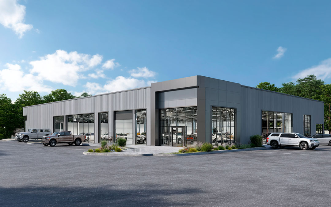 100×120×18 Vehicle Showroom & Office Building