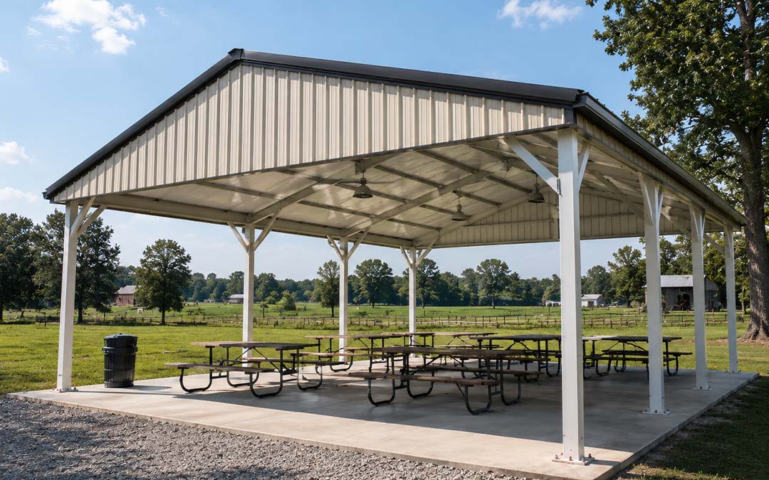 30×40×12 Cold-Formed Steel Pavilion