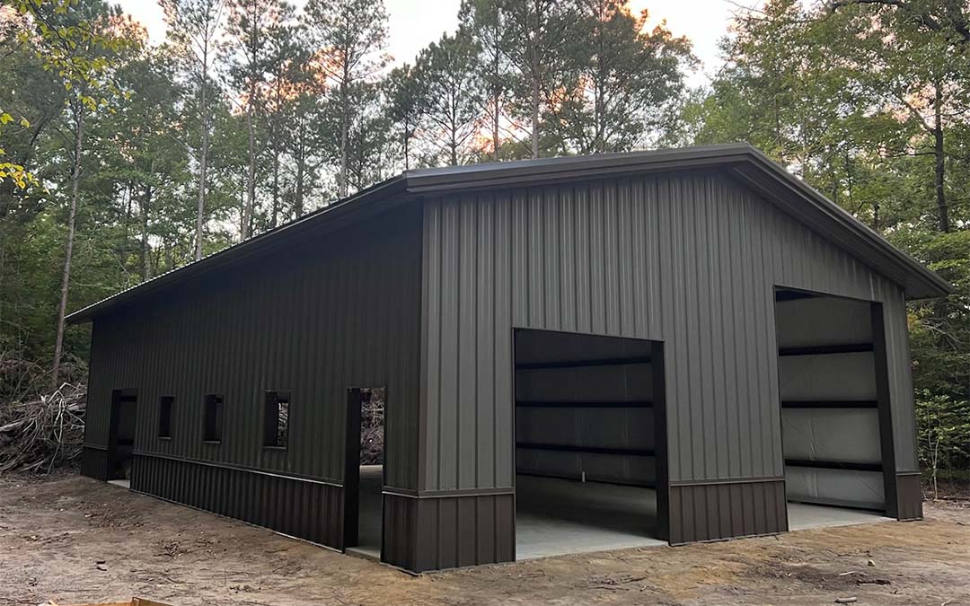 40×60×16 Red Iron Garage & Workshop
