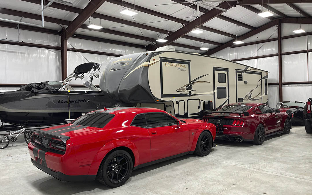 45×60×17 Red Iron Garage