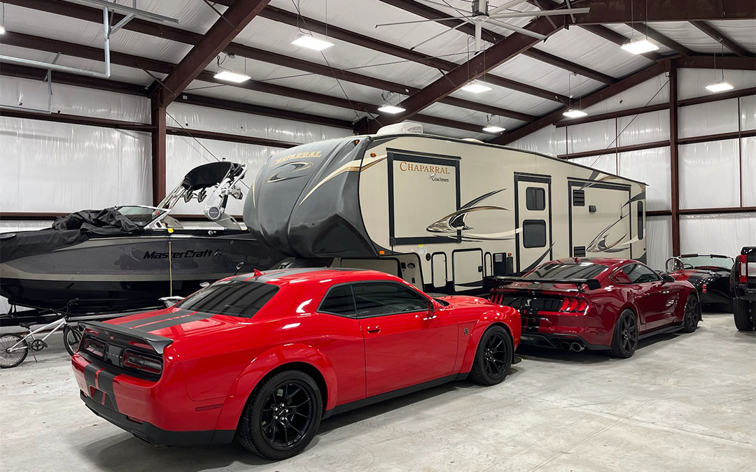 45×60×17 Red Iron Garage