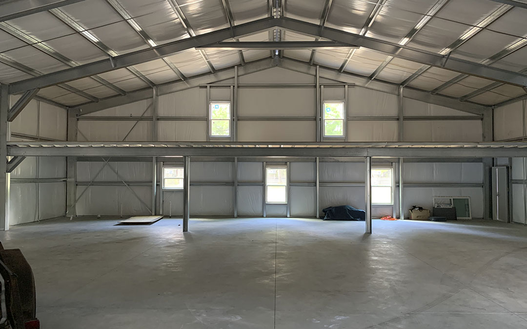 45×80×16 Cold-Formed Steel Building with Loft