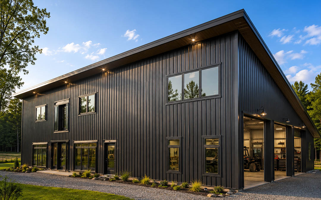 50×80 Single Slope Workshop & Mancave