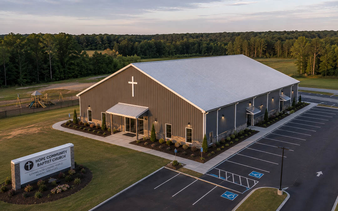 60×100×20 Community Church Building