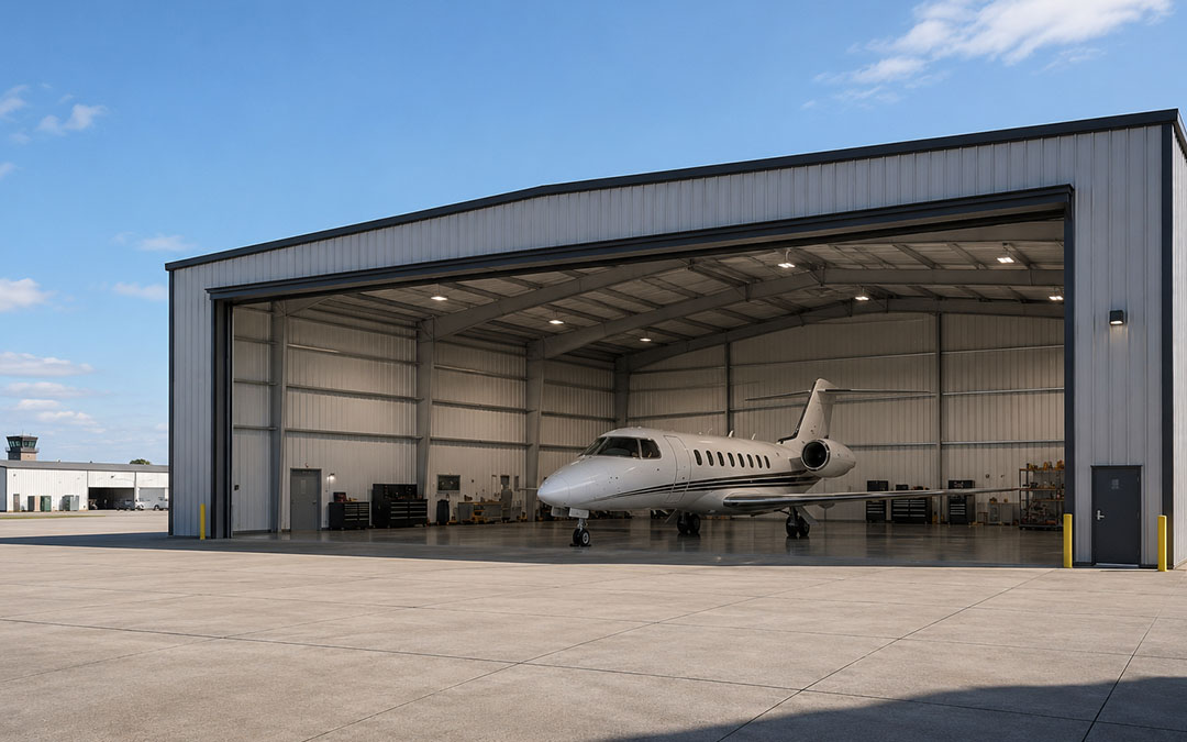 80×80×20 Corporate Jet Hangar