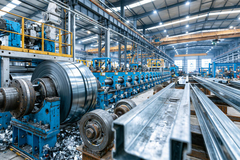 Diagram comparing pre-engineered metal building kit fabrication with traditional structural steel fabrication